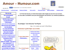 Tablet Screenshot of amour-humour.com
